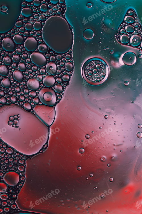 Preview: abstract colorful background with air bubbles in water