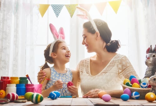 Preview: family preparing for Easter