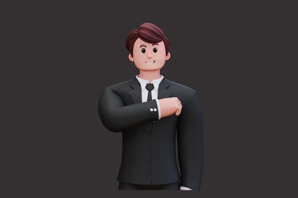 Preview: Portrait of man in formal suit with crossed arms