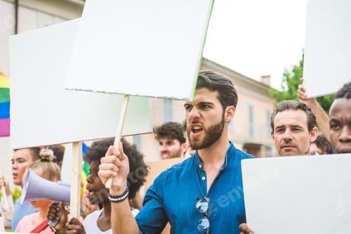 Preview: Activists demonstrating against social issues