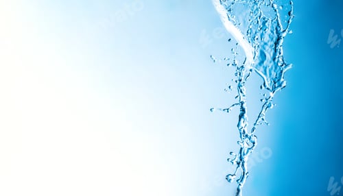 Preview: Water splashes with copy space