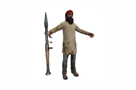 Preview: Figure with turban and weapon