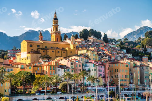 Preview: Menton village old town during spring