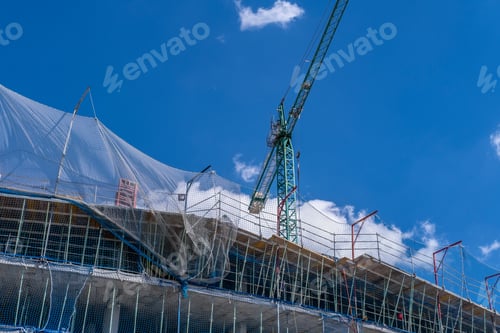 Preview: Residential building under construction in Barcelona, Spain