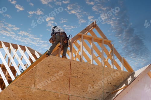 Preview: Build wooden roof rafters and timber beams from the framework of truss frames