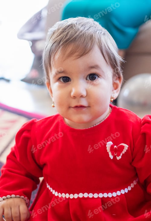 Preview: portrait of a sweet little baby girl