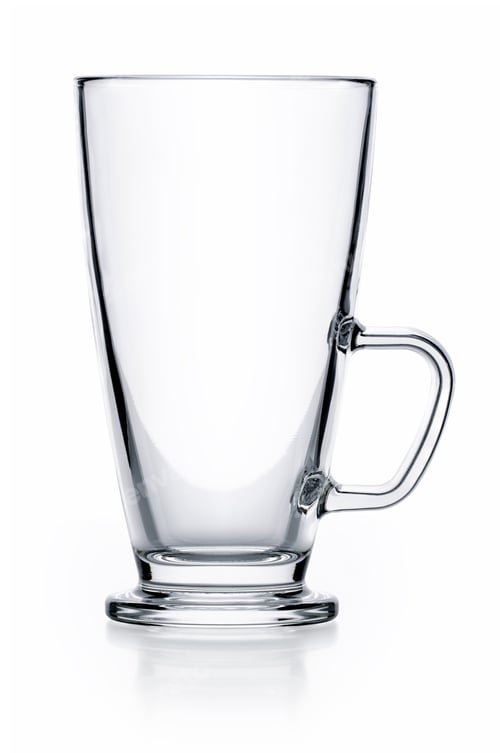Preview: Empty glass teacup