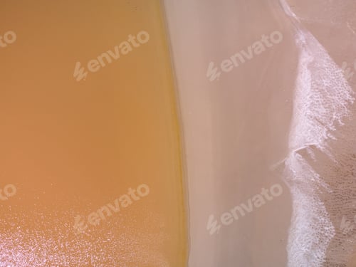 Preview: Aerial view of a pink salt lake. Azov Ukraine