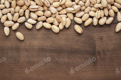 Preview: Pistachios On The Table Background