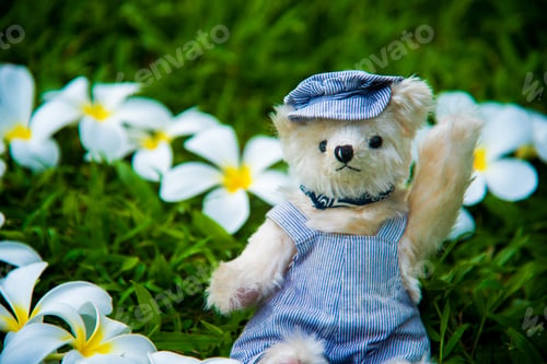 Preview: Smiling Teddy bear best friends toy for kids. Adorable Fluffy Teddy Bear