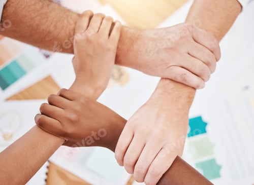 Preview: Hands of business teamwork diversity, office collaboration and global company. Community partnershi