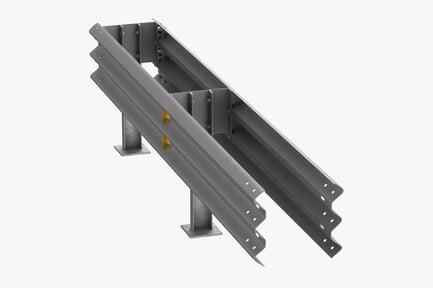 Preview: Short Straight Thrie Beam Guardrail