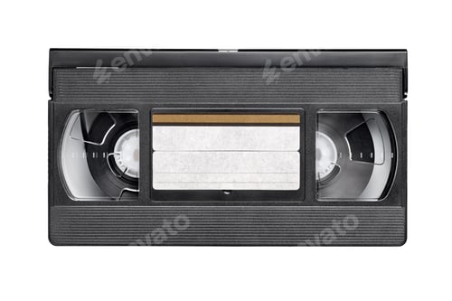 Preview: VHS video tape cassette isolated on white