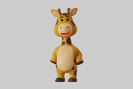 Preview: Cartoon giraffe character