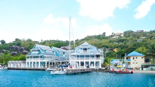 Preview: Explore the coastal charm of Saint Lucia vibrant waterfront with stunning architecture