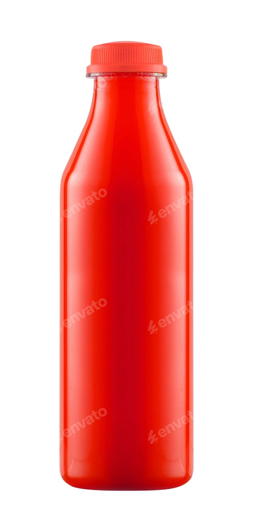 Preview: Bottle with juice isolated on white