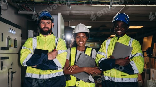 Preview: Team Engineers inspected the electrical switchboard and verified the operational voltage range.