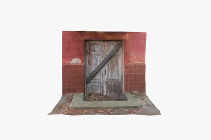 Preview: Weathered Doorway with Boarded Entrance