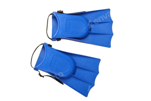 Preview: #6276 Blue flippers isolated on a transparent background