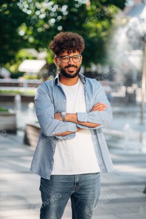Preview: Handsome man is outdoors in the city