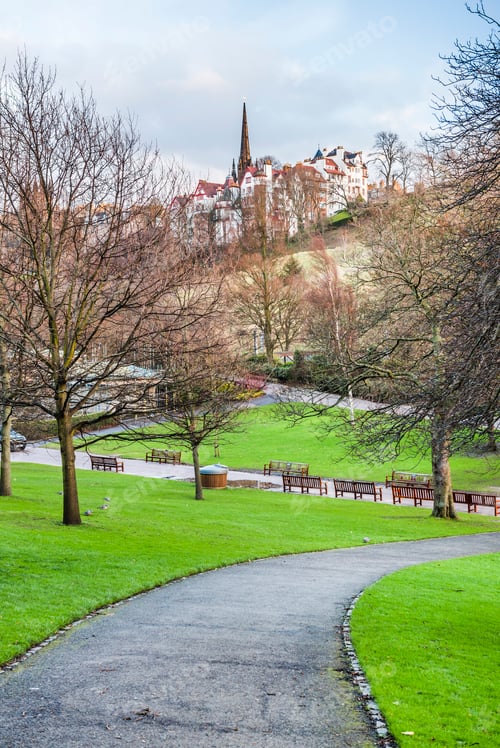 Preview: Princes Street Gardens, Edinburgh, Scotland, United Kingdom, Europe