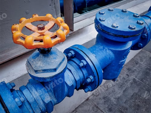 Preview: Blue Piping Equipment for Water Supply System