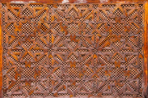 Preview: Wood carving of geometry islamic pattern - Morocco