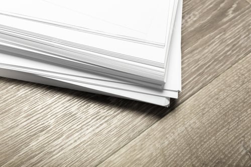 Preview: Blank poster on wood to replace your design