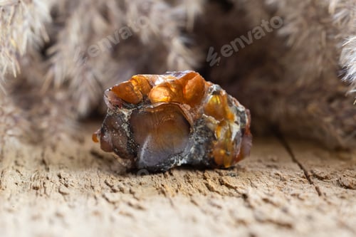 Preview: Natural Raw Fire Agate Semiprecious Gem Stone