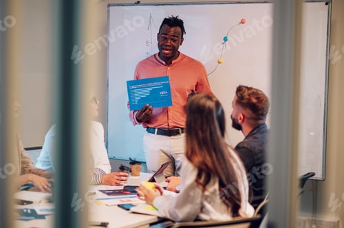 Preview: Multiracial business team having a meeting in the office