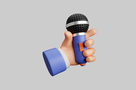 Preview: Stylized Microphone in Hand