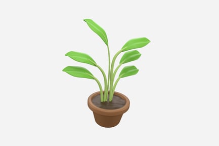 Preview: Indor Plant 3D Illustration