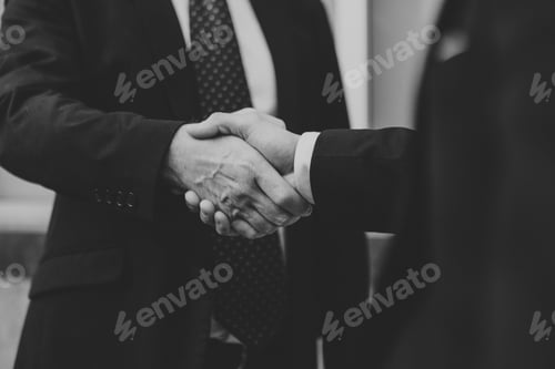 Preview: Black and white business wallpaper background, monochrome