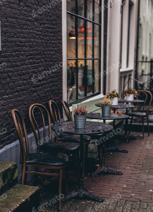 Preview: Picturesque autumn scene of Amsterdam, Netherlands Famous Dutch channels and great cityscape.