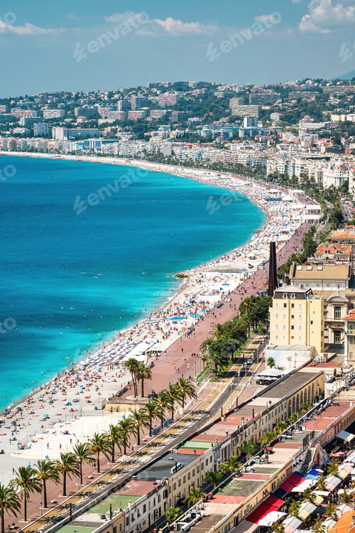 Preview: View of the cote d'Azur in Nice, France