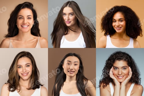 Preview: Six Women With Different Hair Styles and Skin Tones