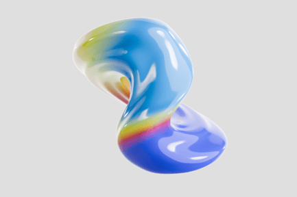 Preview: Creative colorful 3D abstract torus shape