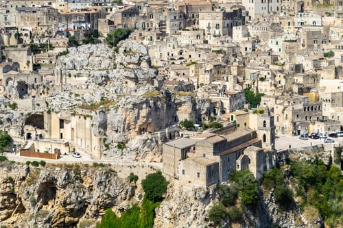 Preview: Aerial shot of Sassi di Matera, Basilicata, Italy