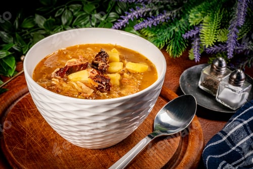 Preview: Traditional sour cabbage soup.