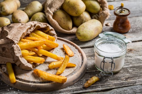 Preview: Homemade fries with salt and pepper