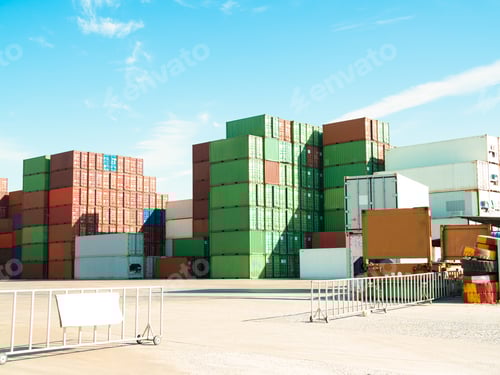 Preview: Container cargo industrial yard shipping