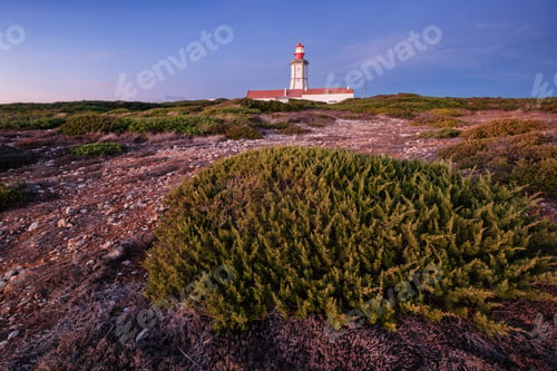 Preview: Lighthouse on Cabo Espichel cape Espichel on Atlantic ocean