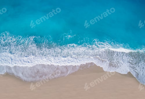 Preview: Aerial of Kathisma beach in Lefkada island Greece