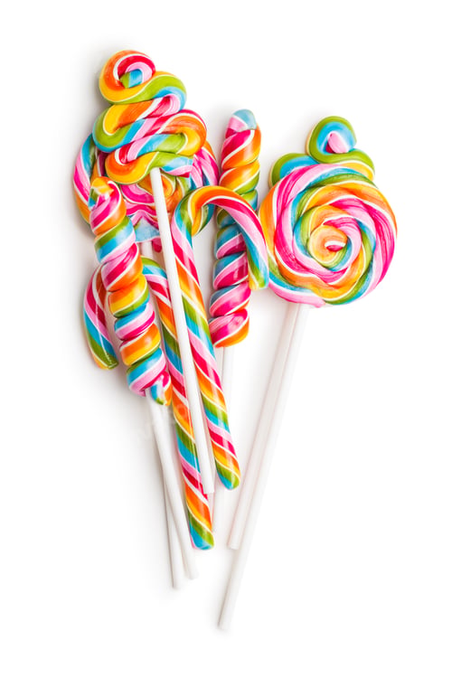 Preview: Set of colorful lollipops.