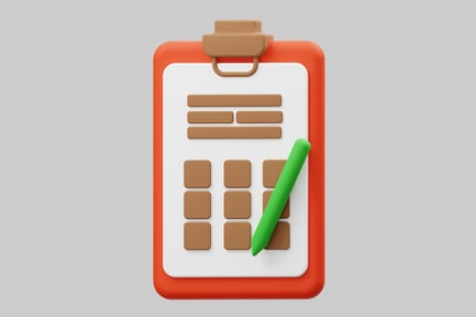 Preview: Clipboard with Paper and Pen