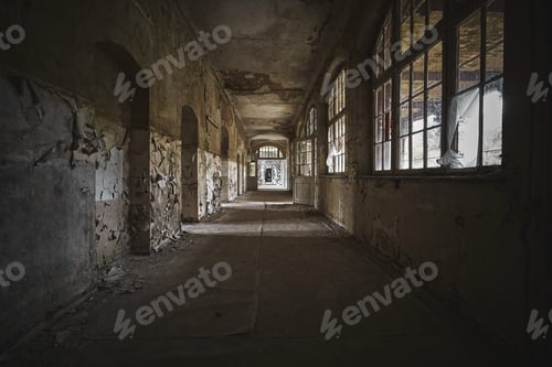 Preview: Beautiful view of the interior of an old abandoned building