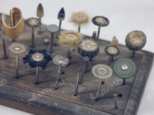 Preview: Kit of metal dental sharp tools