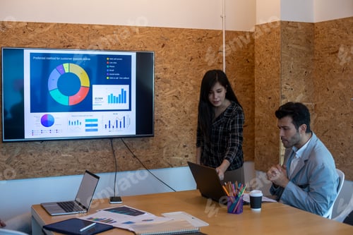 Preview: Startup diversity teamwork brainstorming business meeting concept