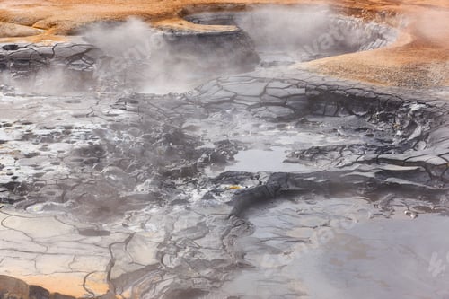 Preview: Active volcanic zone. Geothermical vents sulfur waters. Krafla. Iceland