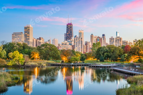 Preview: Lincoln Park, Chicago, Illinois Skyline